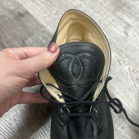 Chanel High Top Lace Up Espadrilles - Picture 6 of 10